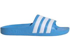 adidas Adilette Aqua Slides Blue Burst Cloud White (GS) - authentic adidas sneakers