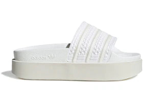 adidas Adilette Bonega Slides Cloud White Off White Off White (Women's) - vue 360