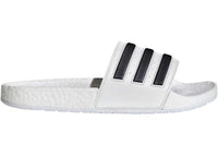 adidas Adilette Boost Slides White Black Stripes
