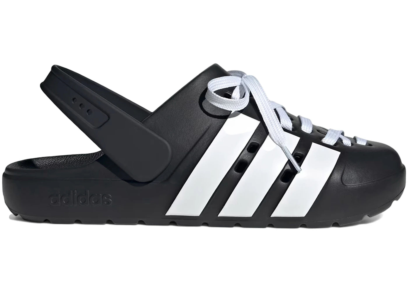 adidas Adilette Clog 2.0 Black Cloud White - vue 360