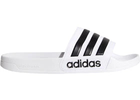 adidas Adilette Cloudfoam Slides Cloud White Core Black - vue 360