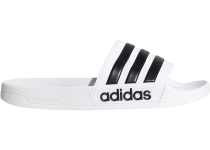 adidas Adilette Cloudfoam Slides Cloud White Core Black - sneakers view 2