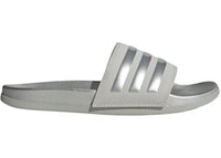 adidas Adilette Comfort Slides Grey Silver Metallic