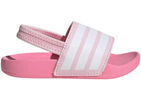 adidas Adilette Estrap Slides Clear Pink Cloud White Bliss Pink (TD) - vue 360