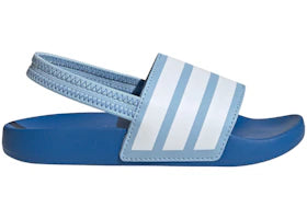 adidas Adilette Estrap Slides Clear Sky Cloud White Bright Royal (PS)