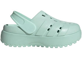 adidas Adilette Platform Clogs Halo Mint (Women's) - vue 360
