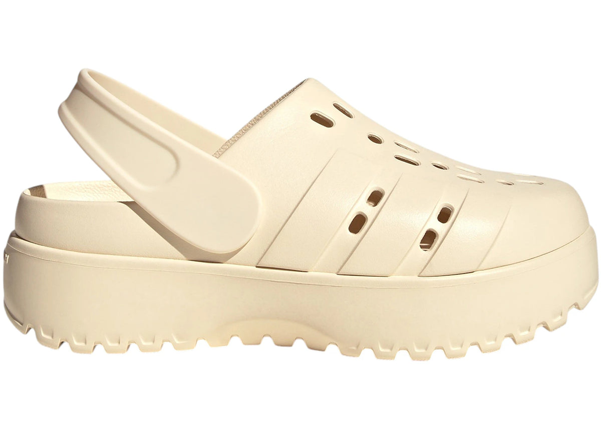 adidas Adilette Platform Clogs Wonder White (Women's) - vue secondaire A