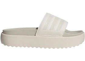 adidas Adilette Platform Slides Chalk White Orbit Grey (Women's)