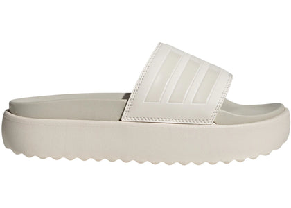 adidas Adilette Platform Slides Chalk White Orbit Grey (Women's) - sneakers view 2