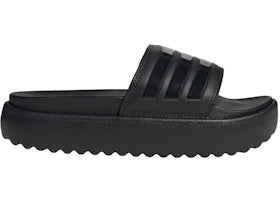 adidas Adilette Platform Slides Core Black (Women's) - vue 360