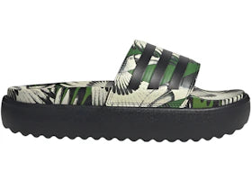 adidas Adilette Platform Slides Crew Green Core Black (Women's) - authentic adidas sneakers