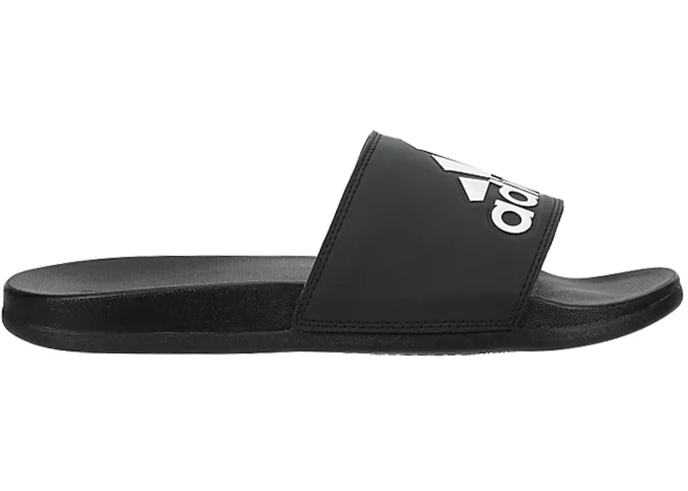 adidas Adilette Shower Slides Black White - vue 360