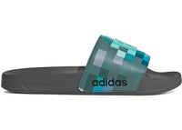 adidas Adilette Shower Slides Minecraft Grey Four