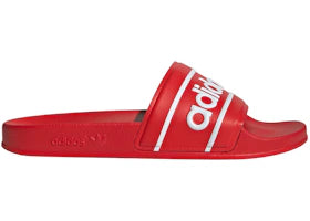 adidas Adilette Slides Red Cloud White - authentic adidas sneakers