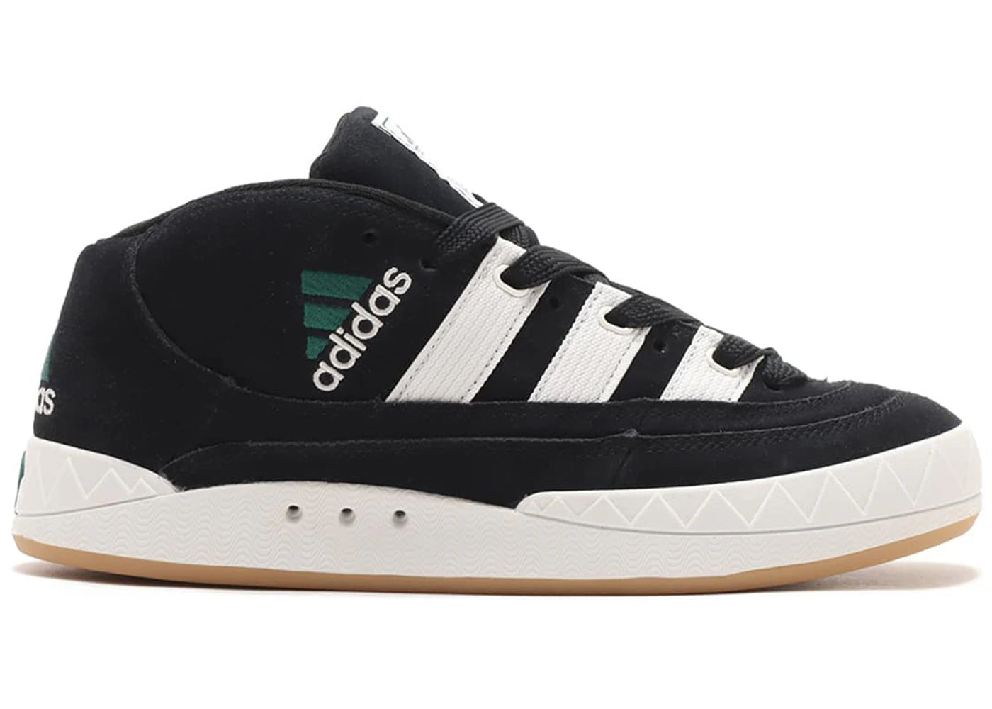adidas Adimatic Mid atmos Black White Green - vue secondaire A
