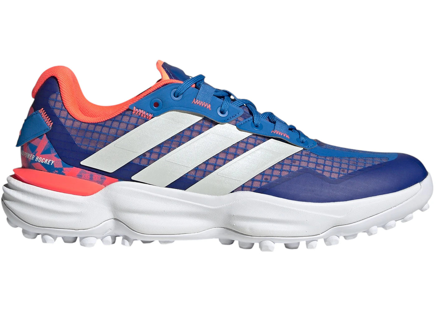 adidas Adipower Hockey 3 Field Hockey Bright Royal Zero Metalic Cloud White - vue 360
