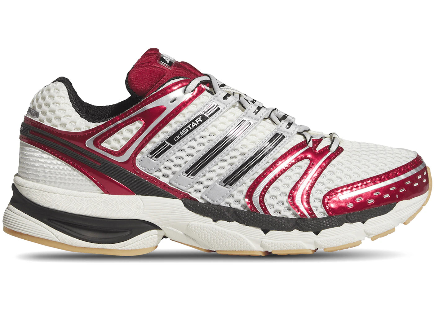 adidas Adistar Control 5 Off White Black Victory Red - vue 360