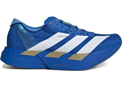 adidas Adizero Adios Pro 4 Blue White Lime Burst - authentic adidas sneakers