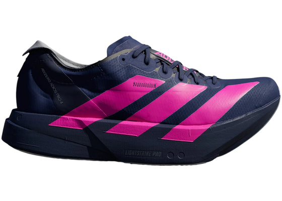 adidas Adizero Adios Pro 4 Dark Blue Shock Pink sneakers - authentic adidas shoes