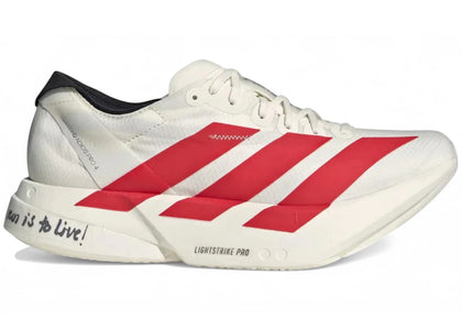 adidas Adizero Adios Pro 4 Off White Better Scarlet - authentic adidas sneakers