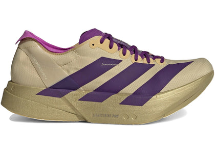 adidas Adizero Adios Pro 4 Rich Purple Gold Metallic - authentic adidas sneakers