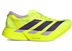 adidas Adizero Adios Pro 4 Solar Yellow Plum (Women's) - vue 360