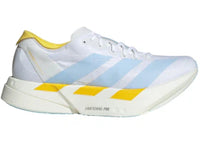 adidas Adizero Adios Pro 4 White Glow Blue Yellow (Women's)