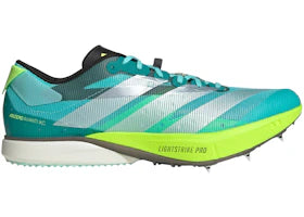 adidas Adizero Avanti XC Flash Aqua Zero Metalic Lucid Lemon - vue 360