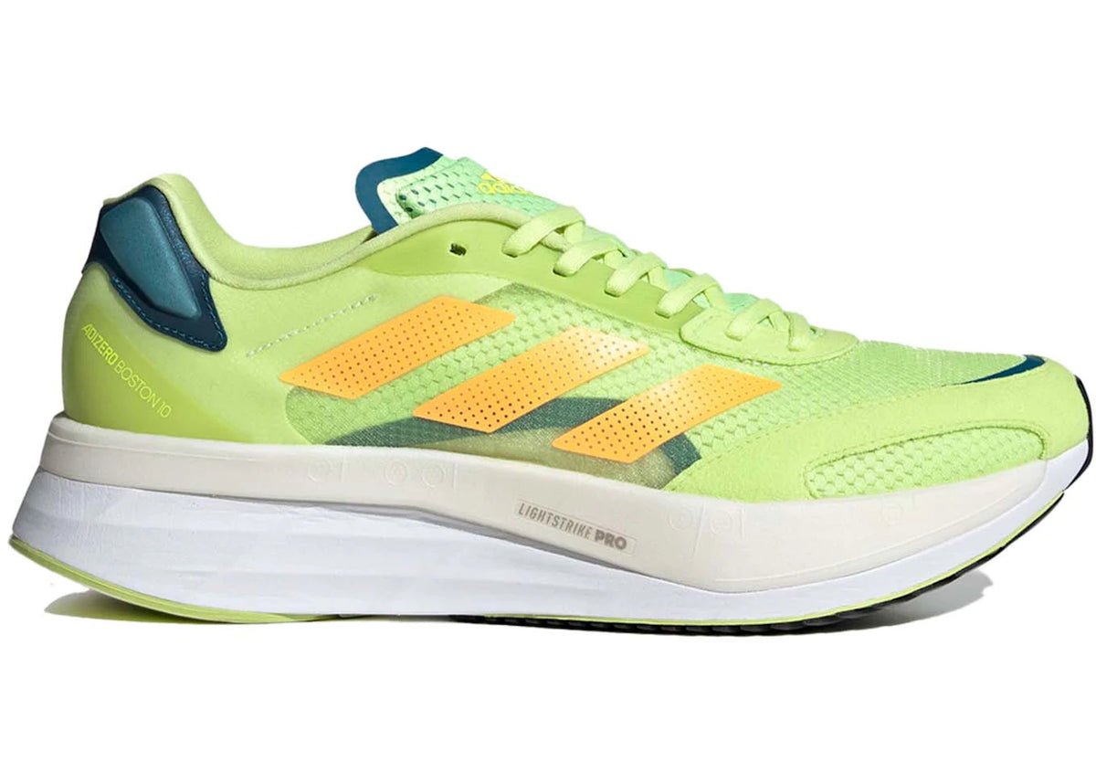 adidas Adizero Boston 10 Pulse Lime Flash Orange Teal - vue secondaire A