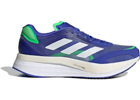adidas Adizero Boston 10 Sonic Ink Screaming Green - vue 360