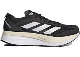 adidas Adizero Boston 11 Black White Carbon (Wide) - authentic adidas sneakers