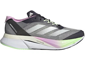 adidas Adizero Boston 12 Aurora Black Zero Metalic Green Spark - vue 360