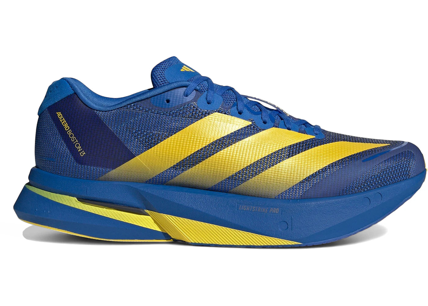 adidas Adizero Boston 13 Blue Yellow - vue 360
