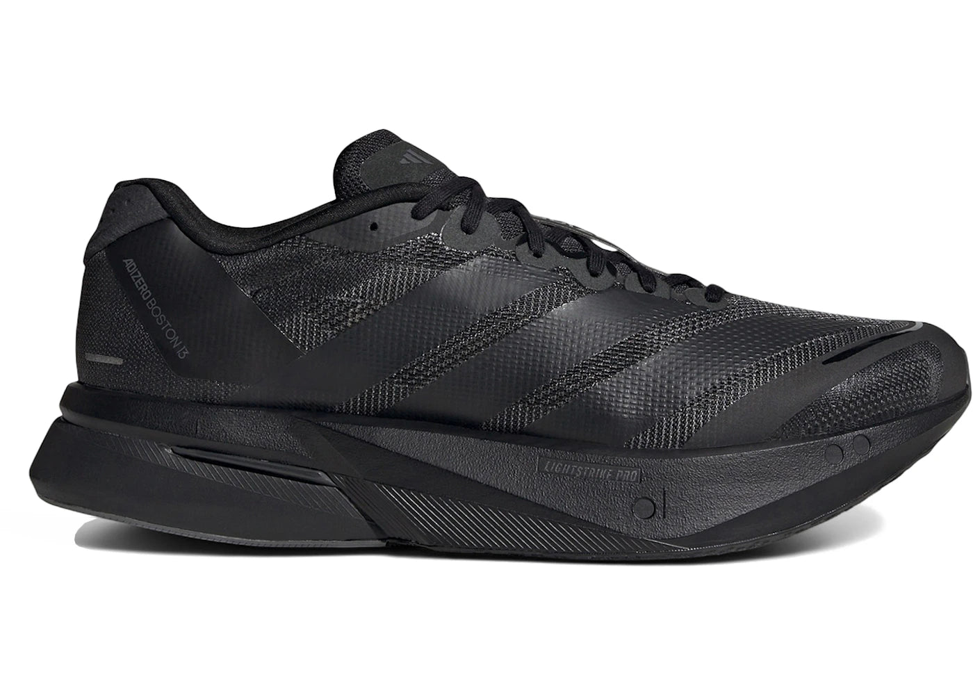 adidas Adizero Boston 13 Core Black Carbon - vue 360