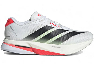 adidas Adizero Boston 13 White Black Lucid Red