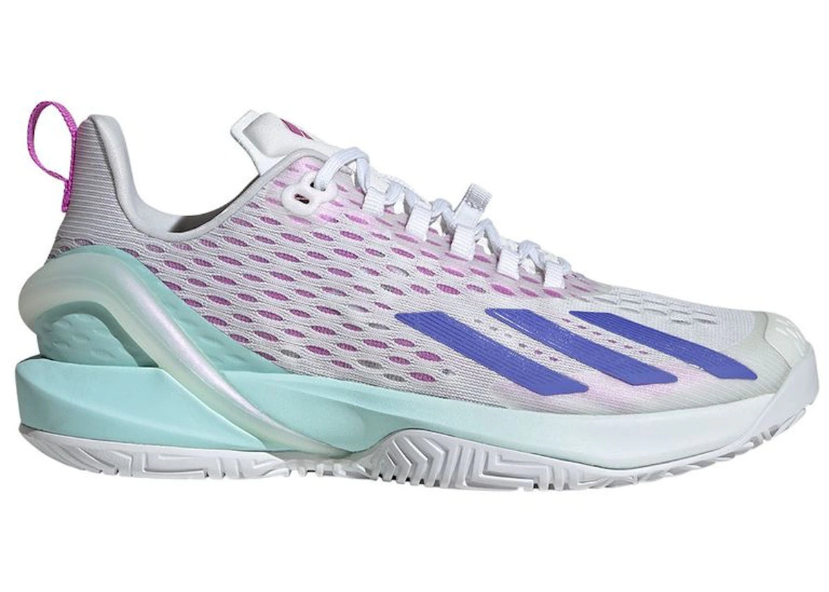 adidas Adizero Cybersonic Cloud White Cobalt Blue Semi Flash Aqua (Women's) - vue secondaire A