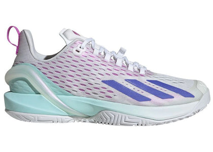 adidas Adizero Cybersonic Cloud White Cobalt Blue Semi Flash Aqua (Women's) - sneakers view 2