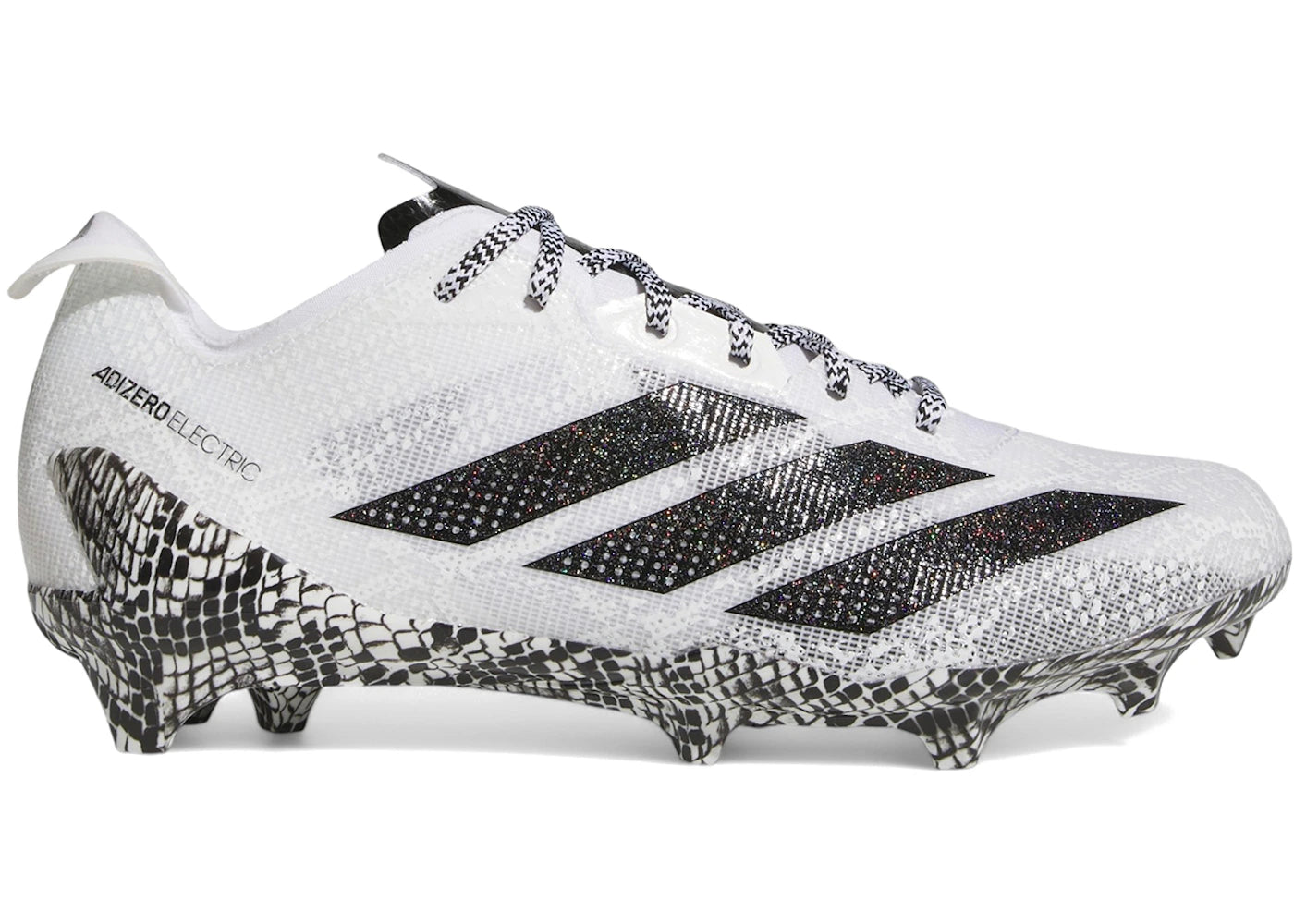 adidas Adizero Electric II 7v7 Cloud White Core Black Silver Metallic - vue 360