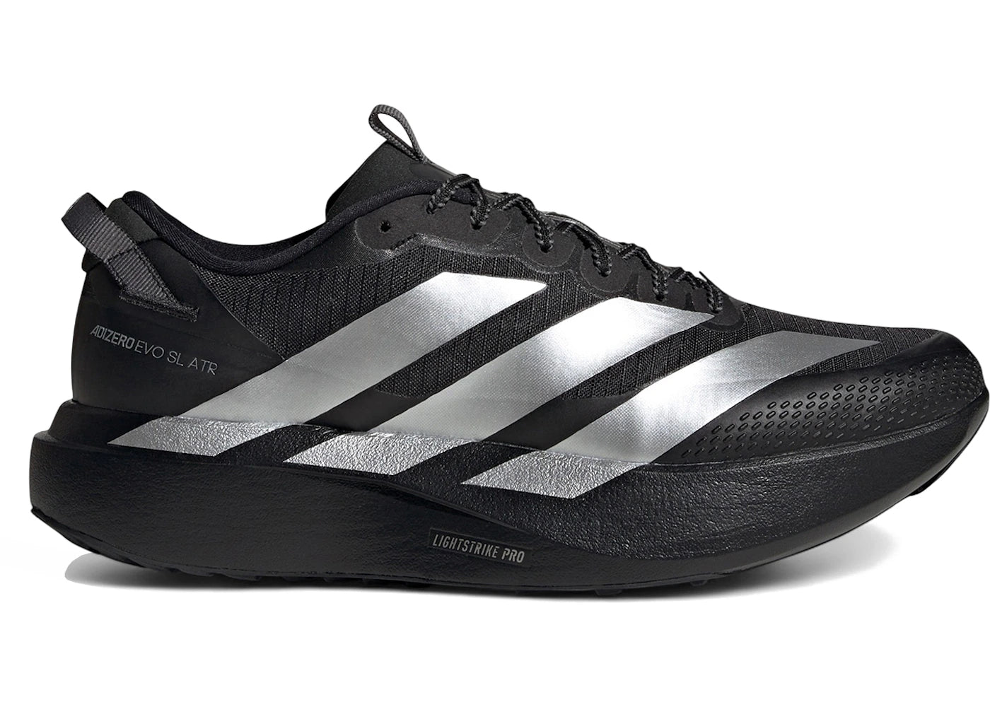 adidas Adizero Evo SL ATR Black Silver Metallic - vue 360