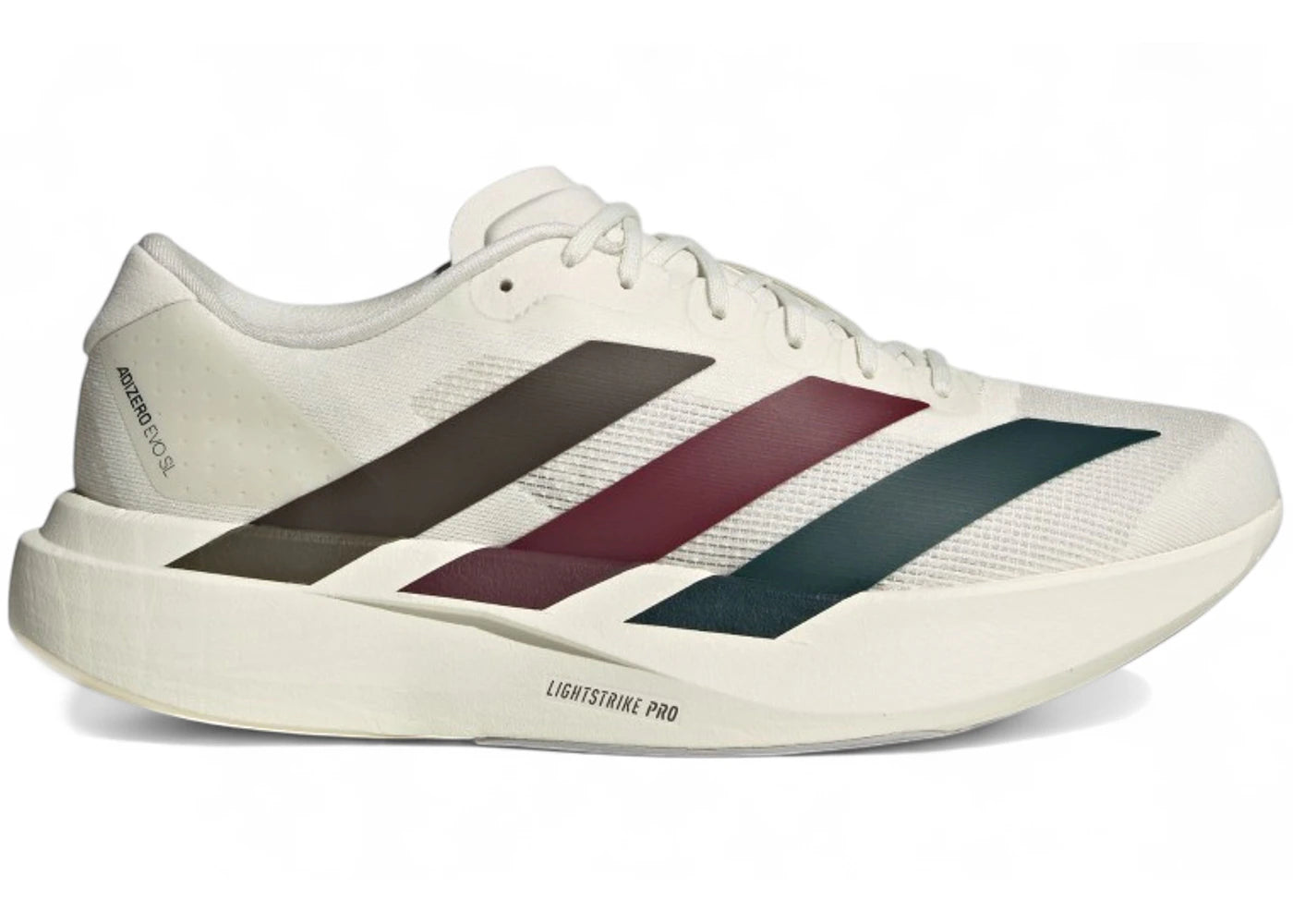 adidas Adizero Evo SL Grey Shadow Olive Maroon - vue 360