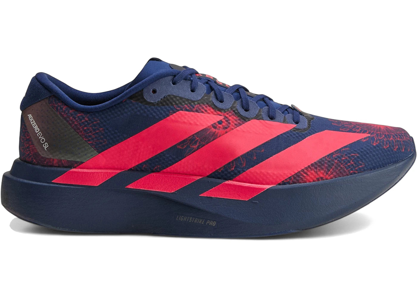 adidas Adizero Evo SL LABRUM Dark Blue Lucid Red - vue 360