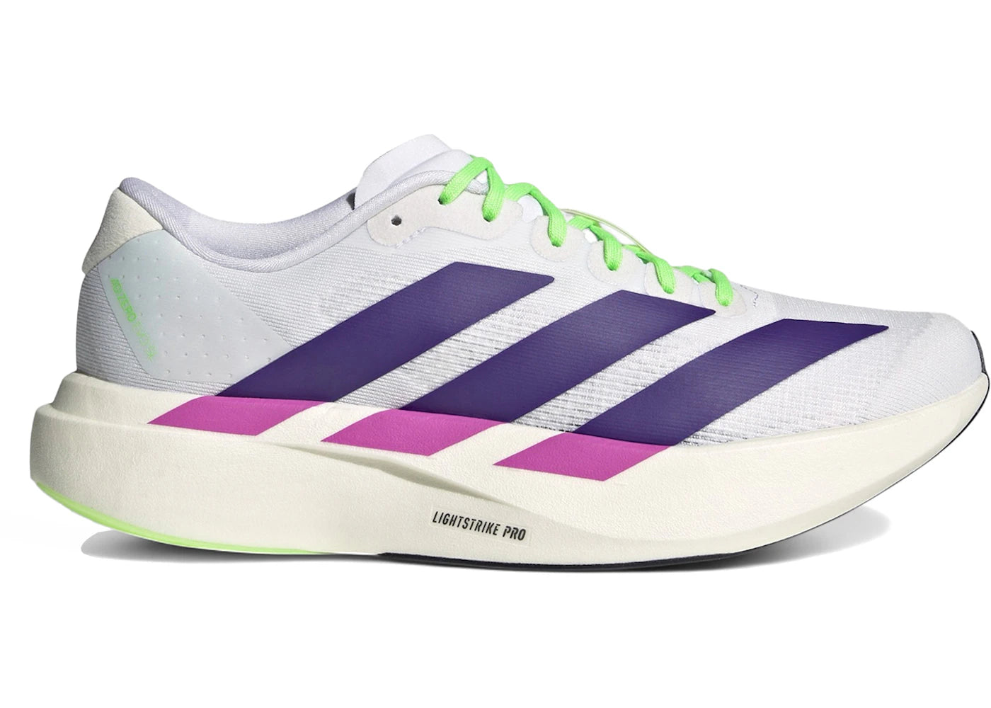 adidas Adizero Evo SL White Collegiate Purple (Women's) - vue 360