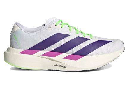 adidas Adizero Evo SL White Collegiate Purple (Women's) - authentic adidas sneakers