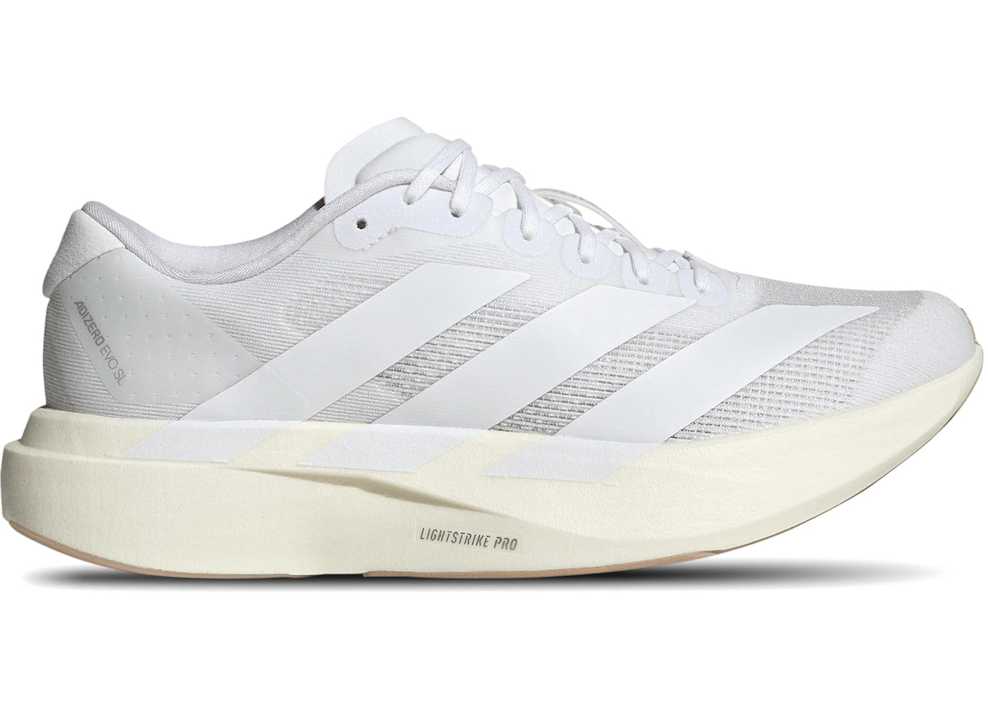adidas Adizero Evo SL White Warm Sandstone (Women's) - vue 360