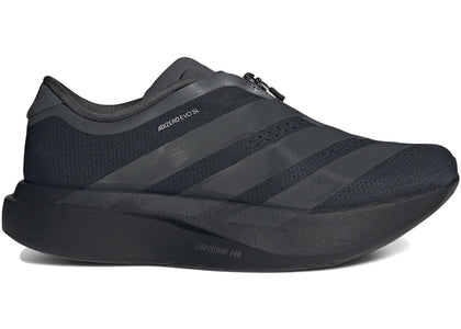adidas Adizero Evo SL Zip Black Gray Six (Women's) - authentic adidas sneakers
