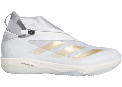 adidas Adizero Impact+ Turf Trainer Cloud White Gold Metallic Team Light Grey - sneakers view 2