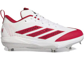 adidas Adizero Instinct .0 Pitching Toe Nijaree Canady Cloud White Team Power Red 2 Core Black (Women's) - authentic adida...