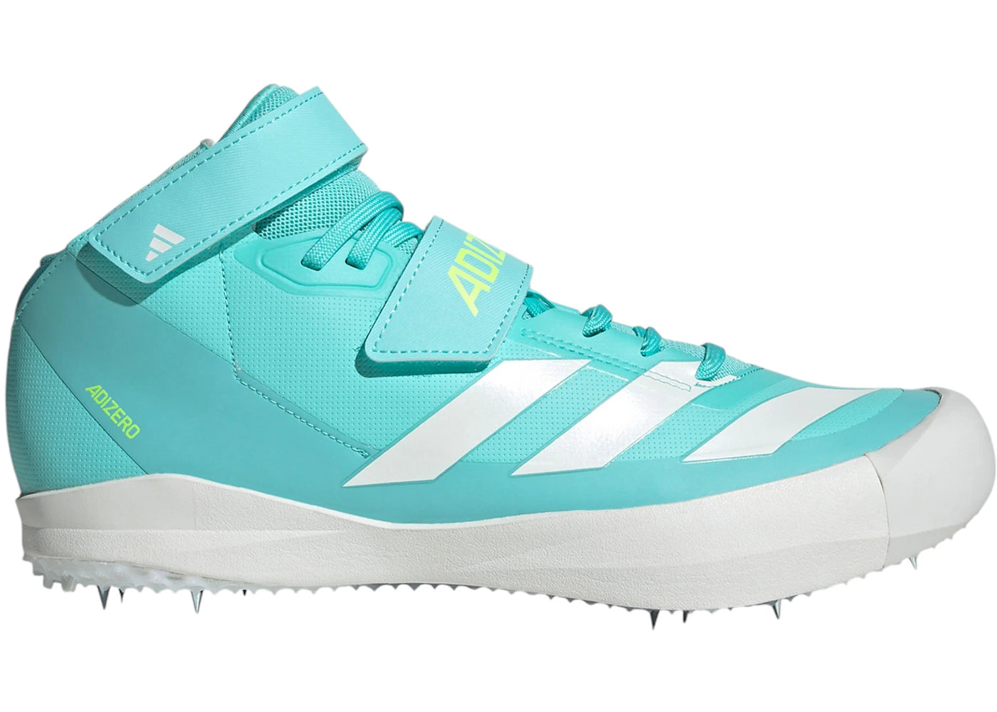 adidas Adizero Javelin Flash Aqua Zero Metalic Lucid Lemon - vue 360