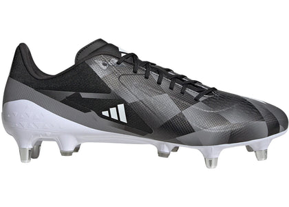adidas Adizero RS15 Ultimate SG Rugby Core Black White Grey - sneakers view 2