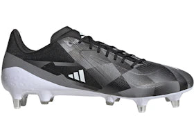 adidas Adizero RS15 Ultimate SG Rugby Core Black White Grey - vue 360